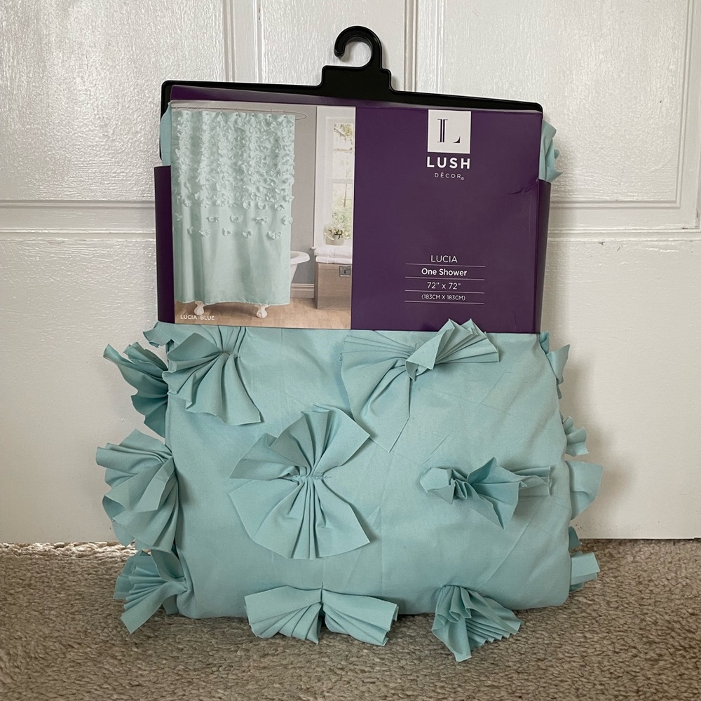 Lucia Shower Curtain Panel by Lush Decor